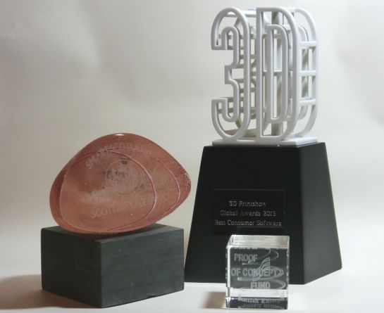 Anarkik3DDesign for PC and MAC: Awards that Anarkik3D has received for research and development of their innovative haptic 3D modelling software.
